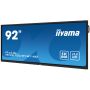 iiyama TE9218UWI-B1AG beeldkrant Interactief flatscreen 2,32 m (91.5") LED Wifi 500 cd/m² 5K Ultra HD Zwart Touchscreen Type processor Android 16/7 (TE9218UWI-B1AG) thumbnail