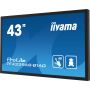 iiyama TF4339AS-B1AG computer monitor 108 cm (42.5") 3840 x 2160 Pixels 4K Ultra HD LED Touchscreen Zwart (TF4339AS-B1AG) thumbnail