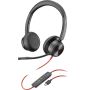 POLY Blackwire 8225 Headset Bedraad Hoofdband Kantoor/callcenter USB Type-C Zwart (214407-01) thumbnail