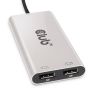 CLUB3D CSV-1586 interface hub Thunderbolt 3 40000 Mbit/s Zilver (CSV-1586) thumbnail