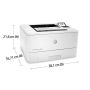 HP LaserJet Enterprise M406dn, Zwart-wit, Printer voor Bedrijf, Print, Compact formaat; Optimale beveiliging; Dubbelzijdig printen; Energiezuinig; Printen via USB-poort aan voorzijde (3PZ15A) thumbnail