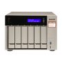 QNAP TVS-673E NAS Tower AMD Embedded R-Series SoC RX-421BD 8 GB DDR4 QNAP Turbo System Grijs (TVS-673E-8G) thumbnail