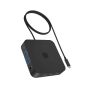 ICY BOX IB-DK4090-C Docking USB 3.2 Gen 2 (3.1 Gen 1) Type-C Zwart (IB-DK4090-C) thumbnail