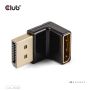 CLUB3D DisplayPort Male to DisplayPort 1.4 Female 90 Degree Angled Adapter 4K120Hz M/F (CAC-1008) thumbnail