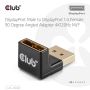 CLUB3D DisplayPort Male to DisplayPort 1.4 Female 90 Degree Angled Adapter 4K120Hz M/F (CAC-1008) thumbnail