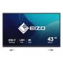 EIZO FlexScan EV4340X-BK LED display 108 cm (42.5") 3840 x 2160 Pixels 4K Ultra HD Zwart (EV4340X-BK) thumbnail