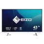 EIZO FlexScan EV4340X-WT LED display 108 cm (42.5") 3840 x 2160 Pixels 4K Ultra HD Wit (EV4340X-WT) thumbnail