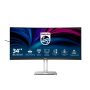 Philips 5000 series 34B2U5600C/00 computer monitor 86,4 cm (34") 3440 x 1440 Pixels Dual QHD LCD Grijs (34B2U5600C/00) thumbnail