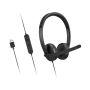 Lenovo 4XD1P83425 hoofdtelefoon/headset Bedraad Hoofdband Oproepen/muziek USB Type-A Zwart (4XD1P83425) thumbnail