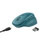 Trust Ozaa - Draadloze muis met USB-dongle - Oplaadbaar - Blauw/ groen (24034) thumbnail