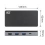 ACT USB-C 4K MST dockingstation voor 2 HDMI-monitoren, Ethernet, USB-C, 3x USB-A, PD passthrough en 1 meter lange afneembare USB-C-kabel (AC7093) thumbnail