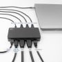 ACT USB-C 4K MST dockingstation voor 2 HDMI-monitoren, Ethernet, USB-C, 3x USB-A, PD passthrough en 1 meter lange afneembare USB-C-kabel (AC7093) thumbnail