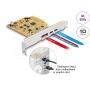 DELOCK PCI Express x4 Karte zu 1x extern USB TypeC 10 Gbps B (90161) thumbnail