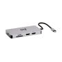 Tripp Lite U442-DOCK8G-GG laptop dock & poortreplicator Bedraad USB 3.2 Gen 1 (3.1 Gen 1) Type-C Zwart, Grijs (U442-DOCK8G-GG) thumbnail