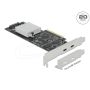 DELOCK PCI Express x8 Karte zu 2x extern SuperSpeed USB 20Gb (89011) thumbnail