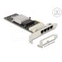 DELOCK PCI Express x4 Karte zu 4x RJ45 Gigabit LAN i350 Port (88610) thumbnail