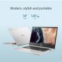 ASUS Chromebook Flip CB1400FKA-EC0184 Intel® Celeron® N N4500 35,6 cm (14") Touchscreen Full HD 8 GB LPDDR4x-SDRAM 64 GB eMMC Wi-Fi 6 (802.11ax) ChromeOS Zilver (90NX05A1-M006J0) thumbnail