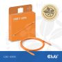 CLUB3D USB C oplaadkabel oranje siliconen & tangle-free (CAC-3000) thumbnail