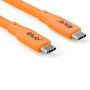 CLUB3D USB C oplaadkabel oranje siliconen & tangle-free (CAC-3000) thumbnail
