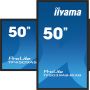 iiyama TF5039AS-B1AG beeldkrant Digitale signage flatscreen 125,7 cm (49.5") LED 500 cd/m² 4K Ultra HD Zwart Touchscreen Type processor Android 24/7 (TF5039AS-B1AG) thumbnail