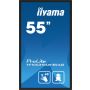 iiyama TF5539AS-B1AG beeldkrant Kiosk-ontwerp 138,7 cm (54.6") LED 435 cd/m² 4K Ultra HD Zwart Touchscreen Type processor Android 11 24/7 (TF5539AS-B1AG) thumbnail