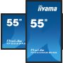 iiyama TF5539AS-B1AG beeldkrant Kiosk-ontwerp 138,7 cm (54.6") LED 435 cd/m² 4K Ultra HD Zwart Touchscreen Type processor Android 11 24/7 (TF5539AS-B1AG) thumbnail