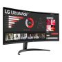 LG 34WR50QK-B computer monitor 86,4 cm (34") 3440 x 1440 Pixels Wide Quad HD Zwart (34WR50QK-B.AEU) thumbnail