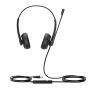 Yealink UH34 Dual Teams Headset Bedraad Hoofdband Kantoor/callcenter USB Type-A Zwart (1308043) thumbnail