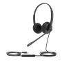 Yealink UH34 Dual Teams Headset Bedraad Hoofdband Kantoor/callcenter USB Type-A Zwart (1308043) thumbnail
