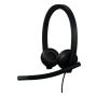 Logitech H570e Headset Bedraad Hoofdband Kantoor/callcenter USB Type-C Zwart (981-001431) thumbnail