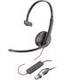 POLY Blackwire 3210 Monaural USB-C Headset + USB-C/A adapter (8X214AA) thumbnail