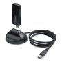StarTech.com Wi-Fi 6E USB Adapter/Dongle, Voor Desktop/Laptop PC, Wireless NIC met Uitklapbare Antenne, WiFi Adapter Ondersteunt 802.11 b/g/n/ac/ax, 2.4/5/6 GHz Netwerk Compatibel (AX54005A-USB-WIFI-6E) thumbnail