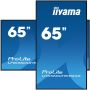 iiyama LH6560UHS-B2AG beeldkrant Digitaal A-kaart 165,1 cm (65") LED Wifi 500 cd/m² 4K Ultra HD Zwart Type processor Android 11 24/7 (LH6560UHS-B2AG) thumbnail