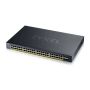 ZyXEL XGS1935-52HP 52 Port Smart Managed PoE Switch 48x Gigabit PoE and 4x 10G SFP+ hybrid mode standalone or NebulaFlex Cloud 3 thumbnail