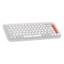 Logitech POP Icon Keys toetsenbord Universeel Bluetooth QWERTY US International Oranje, Wit (920-013072) thumbnail
