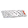 Logitech POP Icon Combo toetsenbord Inclusief muis Universeel Bluetooth QWERTY US International Oranje, Wit (920-013141) thumbnail
