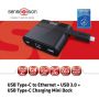 CLUB3D USB Type-C to Ethernet + USB 3.0 + USB Type-C Charging Mini Dock (CSV-1530) thumbnail