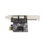 StarTech.com 2-Port Gigabit PCIe Ethernet Adapter Kaart, 1Gbps PCIe Netwerkkaart, 10/100/1000Mbps PCI Express NIC, Dual Realtek RTL8111H, Windows en Linux, TAA (ST1000SPEXD4T) thumbnail