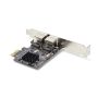 StarTech.com 2-Port Gigabit PCIe Ethernet Adapter Kaart, 1Gbps PCIe Netwerkkaart, 10/100/1000Mbps PCI Express NIC, Dual Realtek RTL8111H, Windows en Linux, TAA (ST1000SPEXD4T) thumbnail