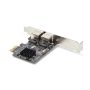 StarTech.com 2-Port Gigabit PCIe Ethernet Adapter Kaart, 1Gbps PCIe Netwerkkaart, 10/100/1000Mbps PCI Express NIC, Dual Realtek RTL8111H, Windows en Linux, TAA (ST1000SPEXD4T) thumbnail