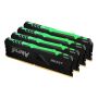Kingston Technology FURY Beast RGB geheugenmodule 32 GB 4 x 8 GB DDR4 2666 MHz (KF426C16BBAK4/32) thumbnail