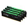 Kingston Technology FURY Beast RGB geheugenmodule 64 GB 4 x 16 GB DDR4 3200 MHz (KF432C16BBAK4/64) thumbnail