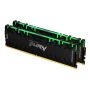Kingston Technology FURY Renegade RGB geheugenmodule 64 GB 2 x 32 GB DDR4 3200 MHz (KF432C16RBAK2/64) thumbnail
