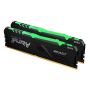 Kingston Technology FURY Beast RGB geheugenmodule 16 GB 2 x 8 GB DDR4 3733 MHz (KF437C19BBAK2/16) thumbnail