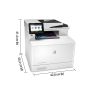 HP Color LaserJet Pro MFP M479fnw, Printen, kopiëren, scannen, fax, e-mail, Scannen naar e-mail/pdf; ADF voor 50 vel ongekruld (W1A78A) thumbnail