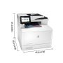 HP Color LaserJet Pro MFP M479fdn, Printen, kopiëren, scannen, fax, e-mail, Scannen naar e-mail/pdf; Dubbelzijdig printen; ADF voor 50 vel ongekruld (W1A79A) thumbnail