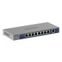 NETGEAR GS108MX-100EUS netwerk-switch Unmanaged L2 Gigabit Ethernet (10/100/1000) Bureaublad-/wandmontage (GS108MX-100EUS) thumbnail