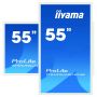 iiyama ProLite TF5539UHSC-W1AG computer monitor 139,7 cm (55") 3840 x 2160 Pixels 4K Ultra HD LED Touchscreen Multi-gebruiker Wit (TF5539UHSC-W1AG) thumbnail