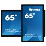 iiyama TF6539UHSC-B1AG beeldkrant Interactief flatscreen 165,1 cm (65") LCD 500 cd/m² 4K Ultra HD Zwart Touchscreen (TF6539UHSC-B1AG) thumbnail