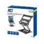 ACT Laptopstandaard, aluminium, inklapbaar, traploos in hoogte verstelbaar (AC8140) thumbnail